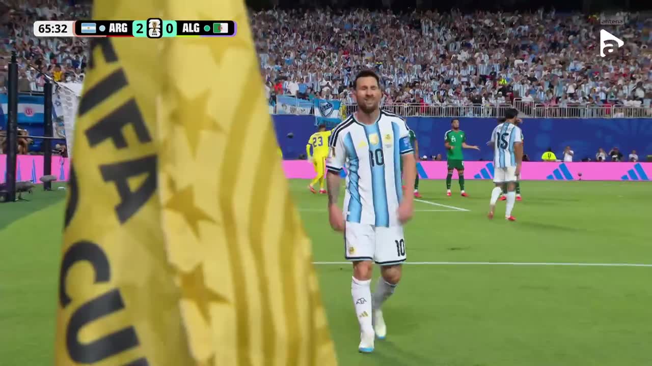 Șut periculos al lui Lionel Messi, însă Luca Zidane intervine excelent | Argentina - Algeria