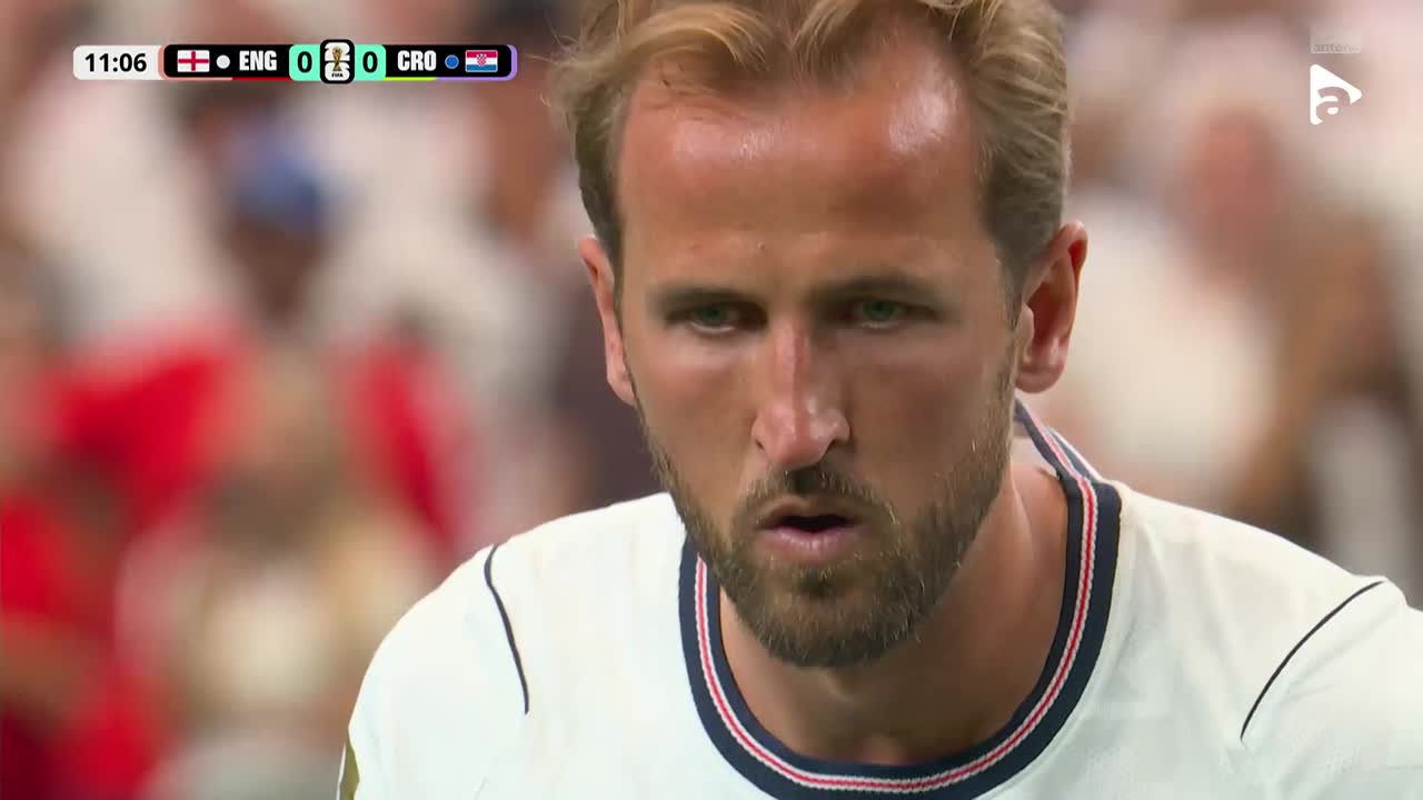 Penalty ratat de Harry Kane, dar arbitrul dictează repetarea loviturii pentru intrare prematură în careu | Anglia - Croația