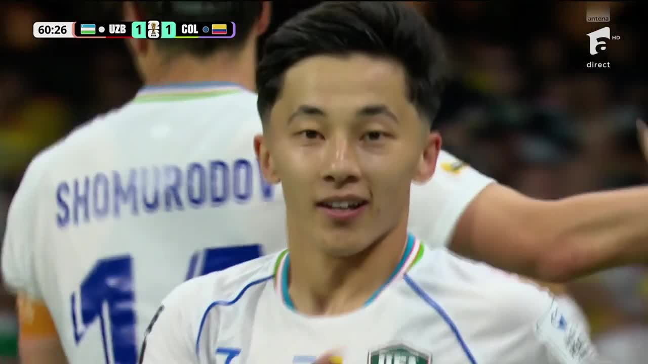 Abbosbek Fayzullaev 1-1 | Uzbekistan - Columbia