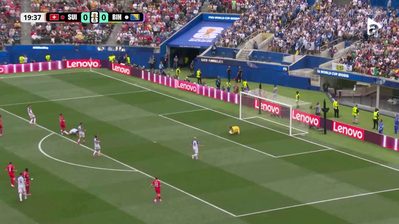 Dan Ndoye continuă să fie periculos, dar portarul reține fără emoții | Elveția - Bosnia