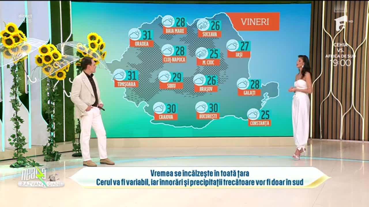Super Neatza. Prognoza meteo cu Ramona Olaru: Se &icirc;ncălzește vremea &icirc;n toată țara!