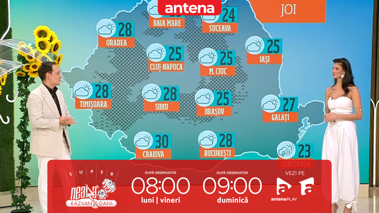 Super Neatza. Prognoza meteo cu Ramona Olaru: Se &icirc;ncălzește vremea &icirc;n toată țara!