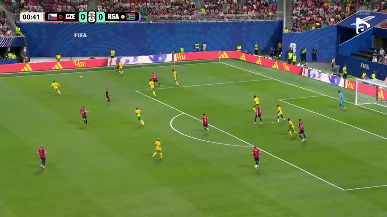 Patrik Schick, ocazie de gol încă din startul meciului | Cehia - Africa de Sud