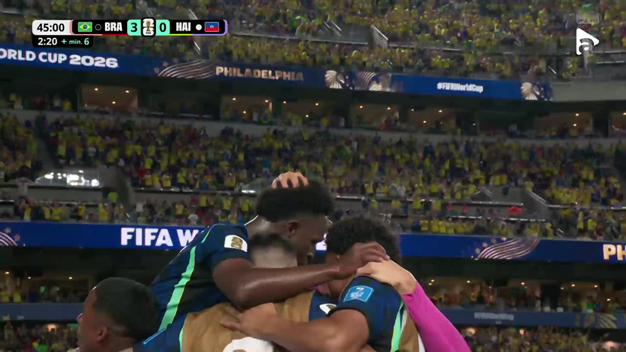 Vinicius l-a învins pe Placide, după o pasă de senzație de la Paqueta | Brazilia - Haiti