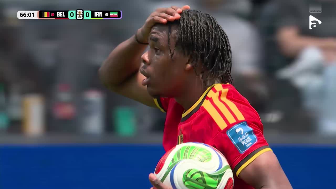 Eliminare! Nathan Ngoy primește cartonaș roșu după un fault din spate | Belgia - Iran