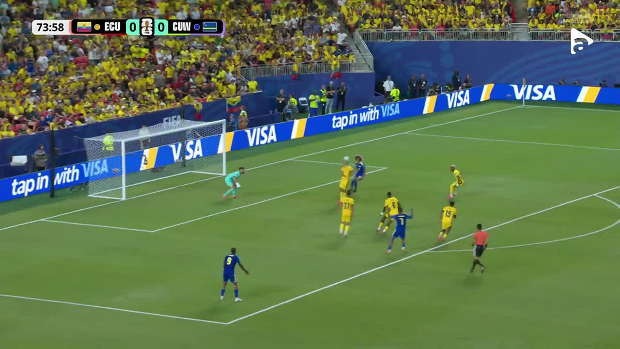 Galindez respinge șutul lui Juninho Bacuna din afara careului | Ecuador - Curacao