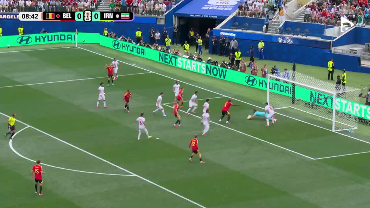 Trossard centrează, iar De Bruyne șutează periculos | Belgia - Iran