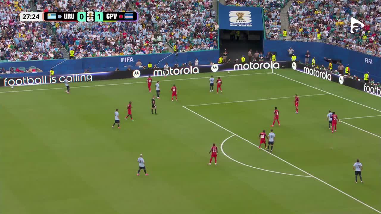 Execuția din voleu a lui Federico Valverde | Uruguay - Capul Verde