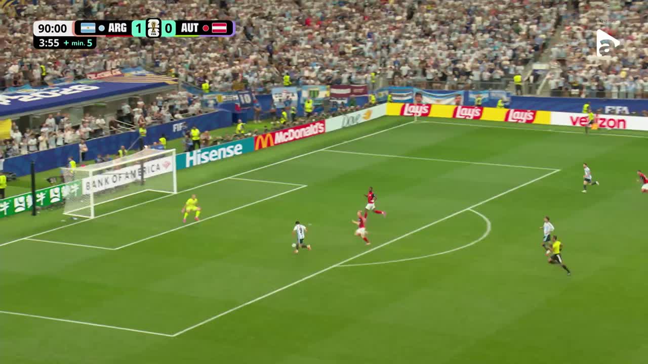 Gol de clasă al lui Lionel Messi după o serie de ocazii ratate | Argentina - Austria