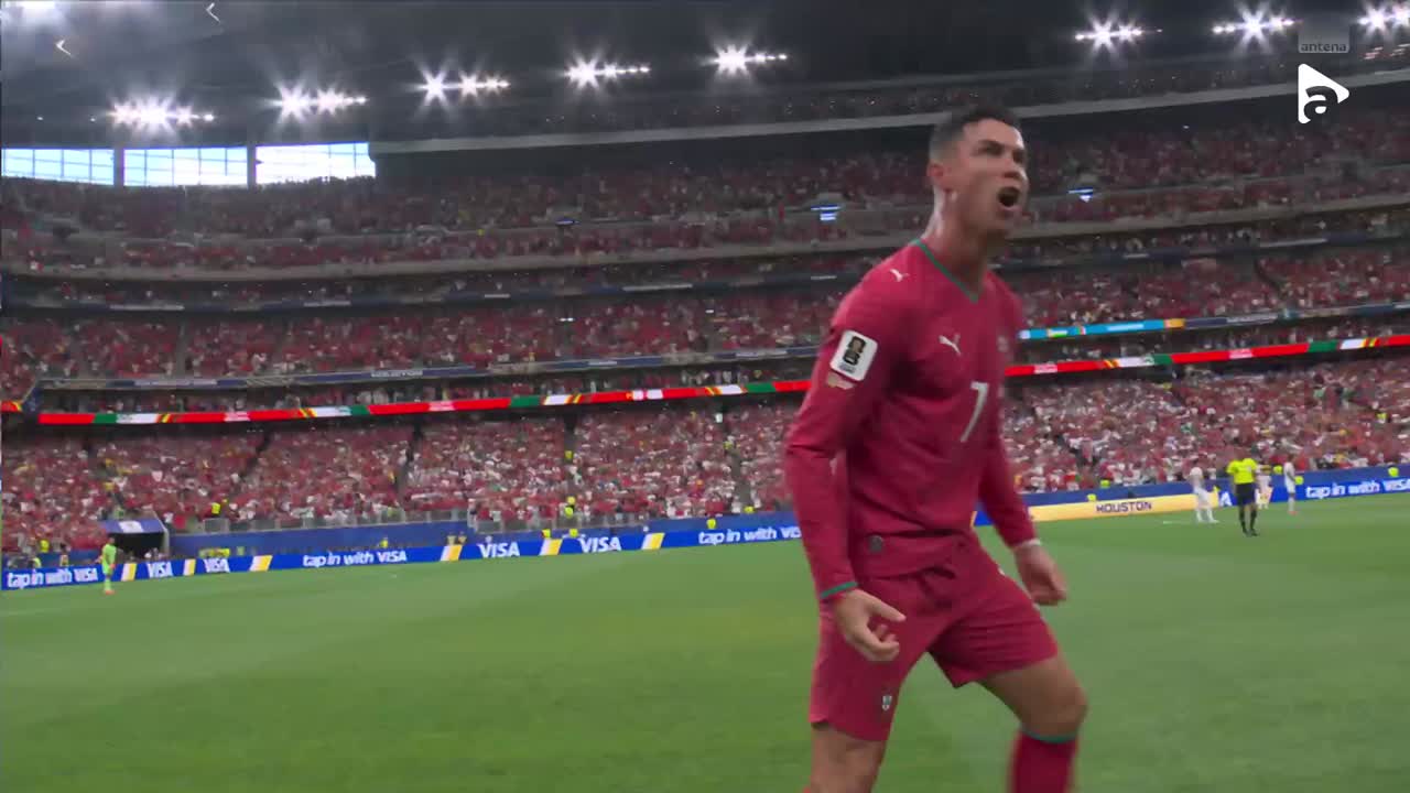 Cristiano Ronaldo deschide scorul cu un șut puternic | Portugalia - Uzbekistan
