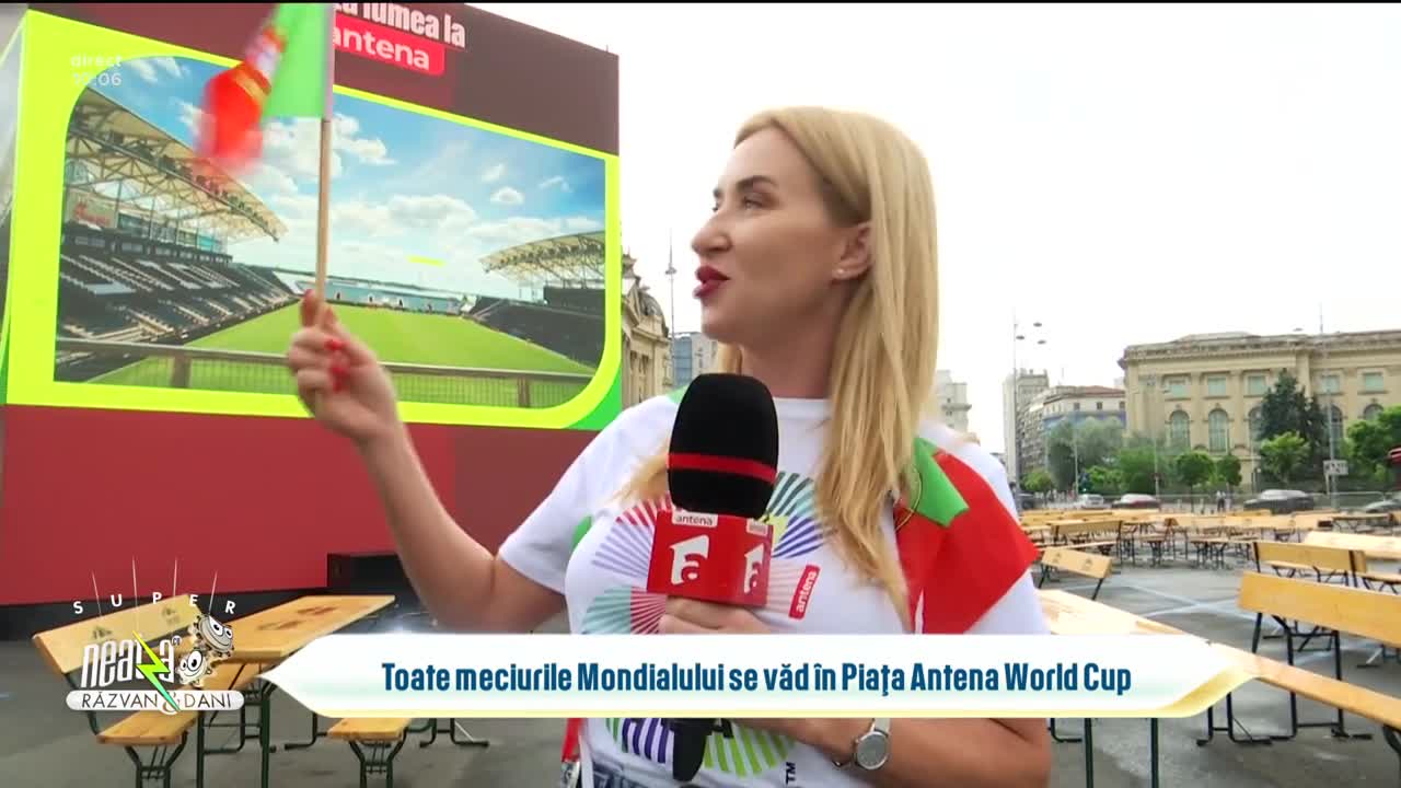 Super Neatza. A fost nebunie! Toate meciurile Mondialului se văd &icirc;n Piața Antena World Cup