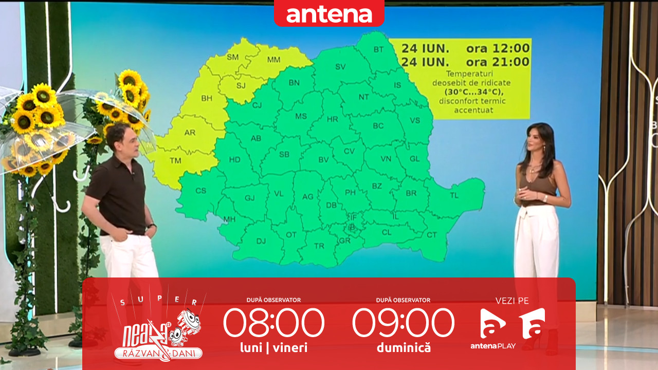 Super Neatza. Prognoza meteo cu Ramona Olaru: Vreme caldă, dar instabilă