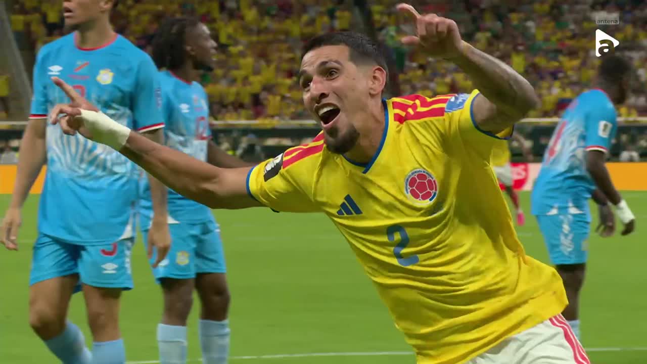 Daniel Munoz înscrie și uită de ratarea colosală din prima repriză  | Columbia - RD Congo