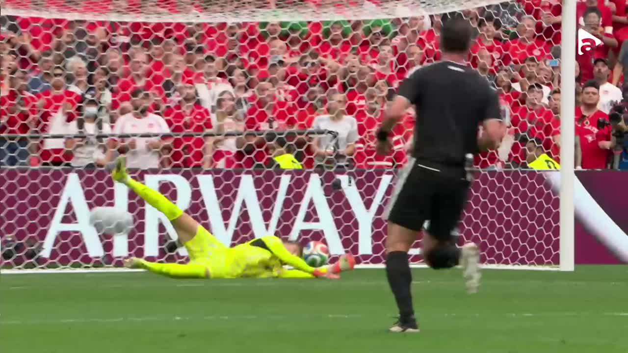 Cyle Larin trage la poartă, Gregor Kobel intervine și reține | Elveția - Canada