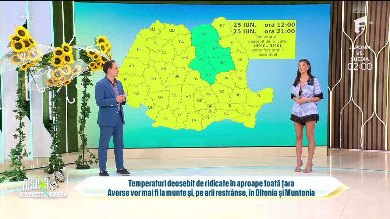 Super Neatza. Prognoza meteo cu Ramona Olaru: Temperaturi deosebit de ridicate &icirc;n aproape toată țara