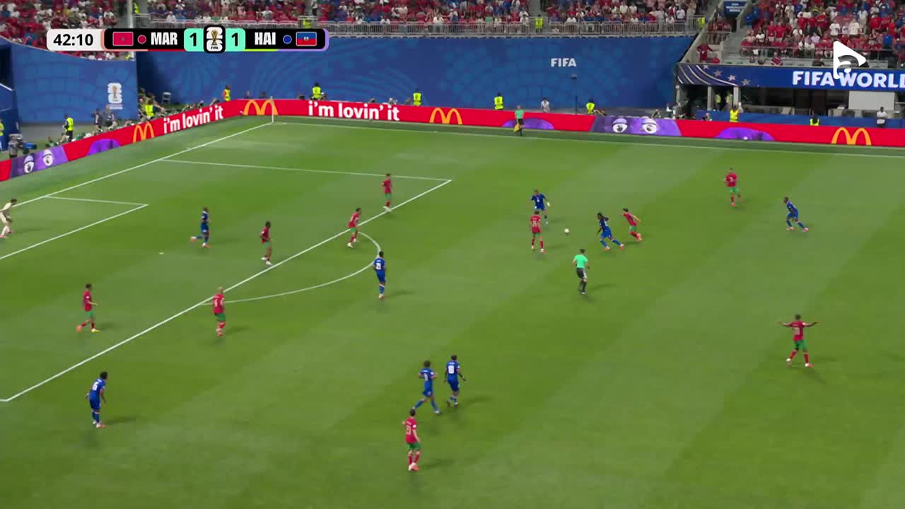 Gol Isidor! Șut de la distanță, iar Bono nu a putut interveni | Maroc - Haiti