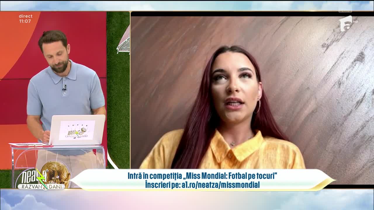 Super Neatza. Competiția "Miss Mondial: Fotbal pe tocuri": Ioana Rămulescu, candidata zilei
