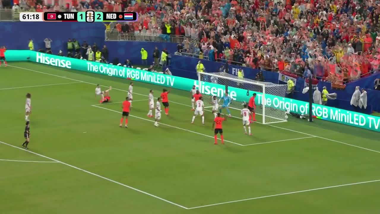Jan Paul van Hecke 1-3 | Tunisia - Olanda