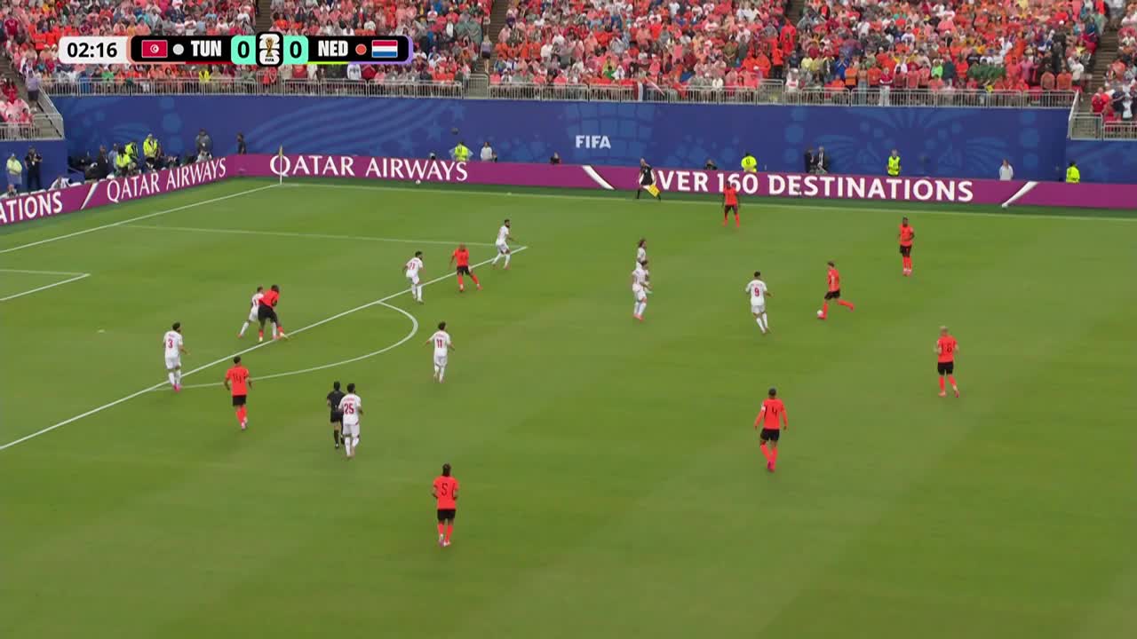 Autogol Ellyes Skhiri 1-0 | Tunisia - Olanda