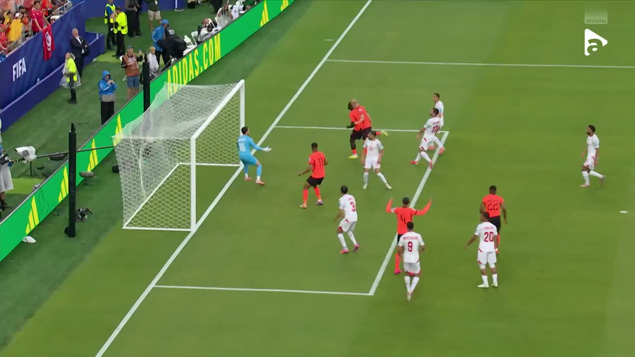 Brian Brobbey a marcat din pasa lui Van Dijk, după o fază fixă | Tunisia - Olanda