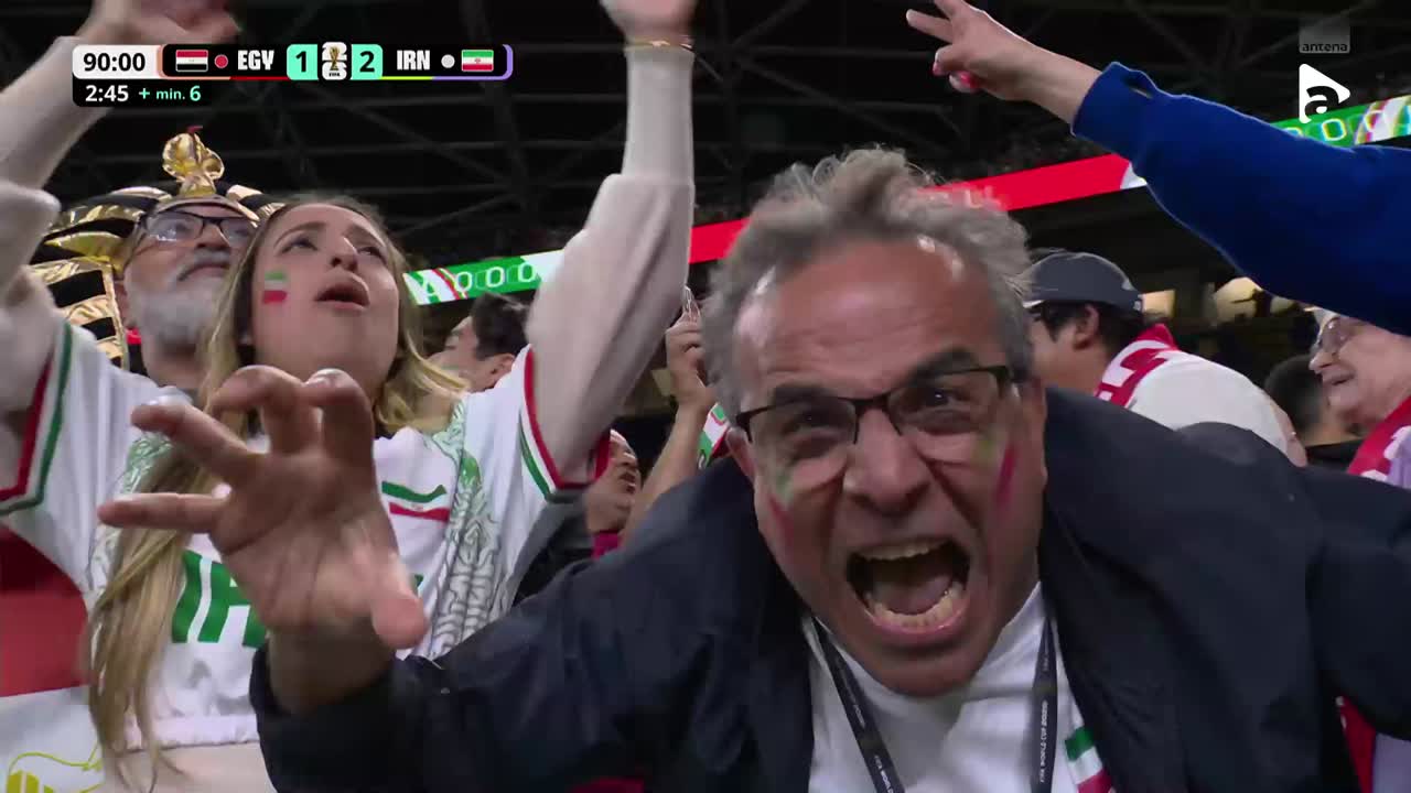 VAR întoarce decizia! Golul Iranului este anulat pentru offside după verificarea fazei | Egipt - Iran