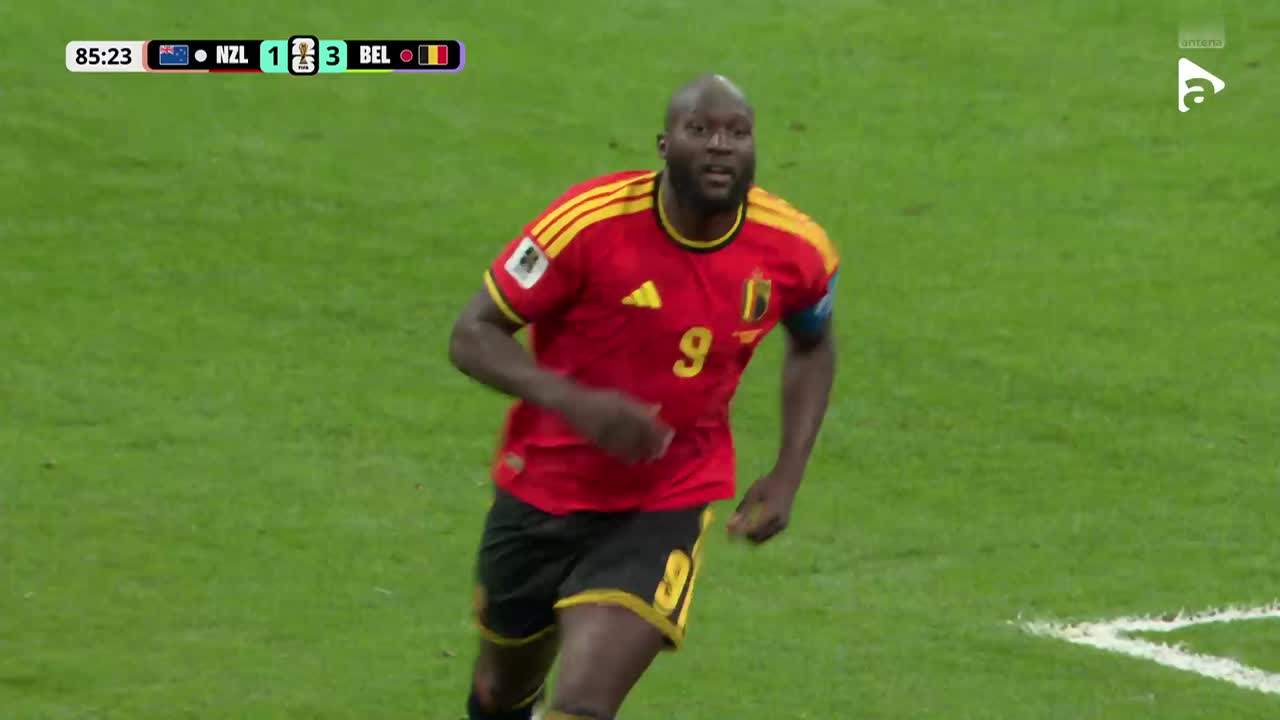 Romelu Lukaku înscrie cu o lovitură de cap după centrarea lui Nicolo Raskin | Noua Zeelandă - Belgia
