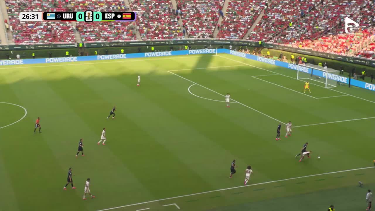 Ocazie uriașă pentru Uruguay! Darwin Nunez ratează incredibil după centrarea lui Federico Valverde | Uruguay - Spania