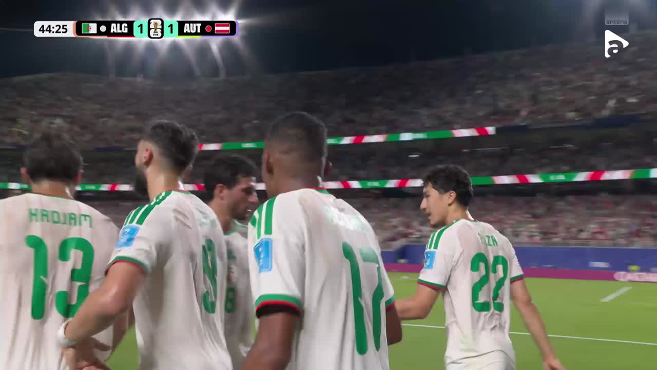 Rafik Belghali înscrie un gol superb și restabilește egalitatea | Algeria - Austria