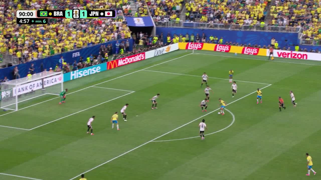 GOOOL Brazilia! Gabriel Martinelli marchează la colțul lung (min. 96) | Brazilia - Japonia