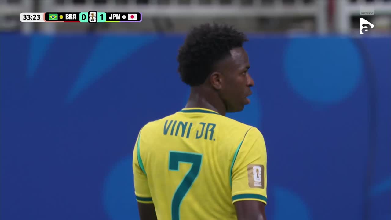 Ocazie Brazilia! Vinicius Junior șutează puternic, dar portarul reține | Brazilia - Japonia