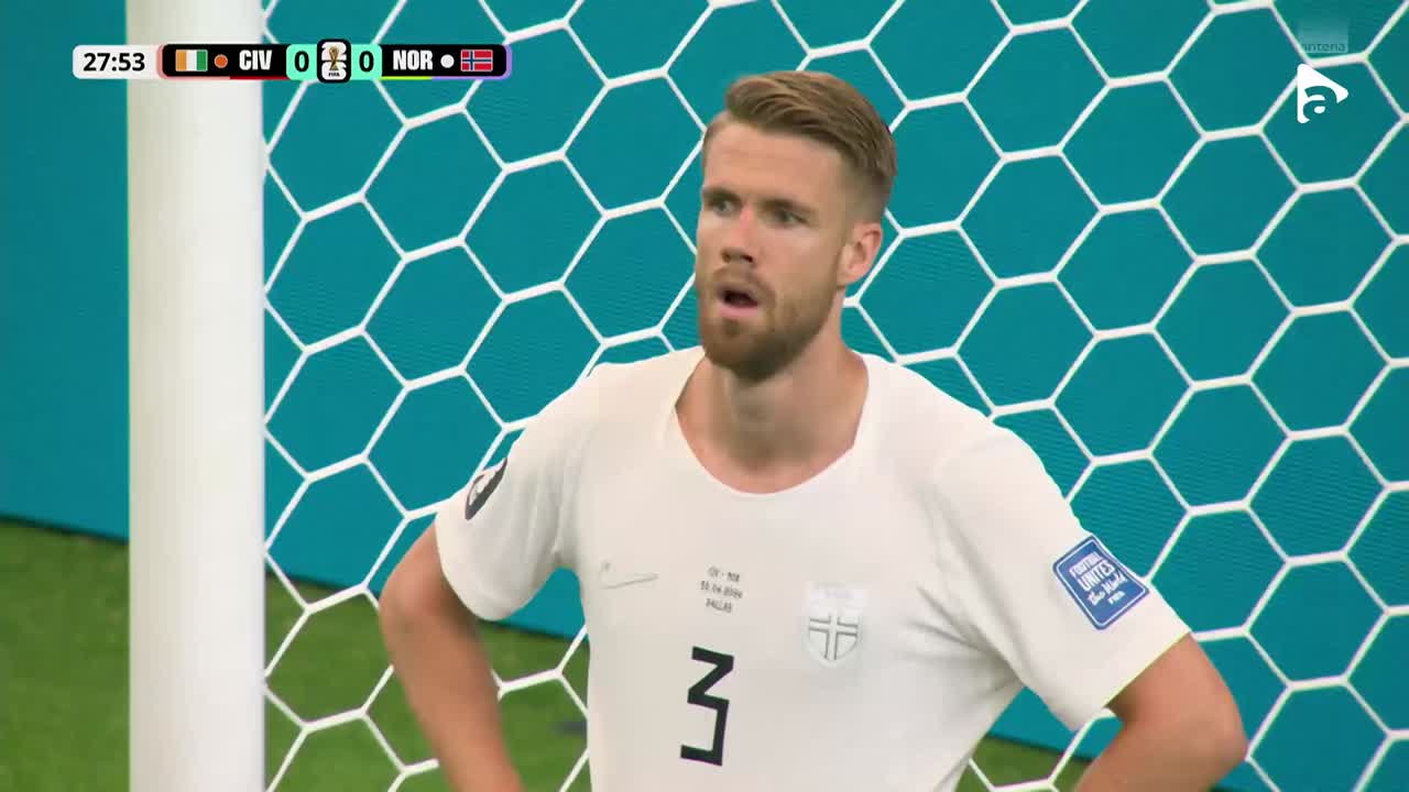 Pepe, aproape de gol! Fundașii norvegieni salvează | Coasta de Fildeș - Norvegia