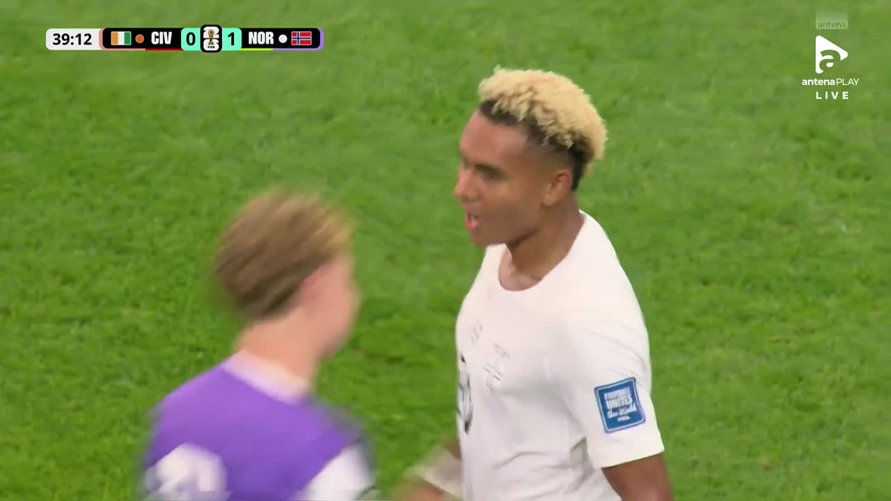 Antonio Nusa 0-1 | Coasta de Fildeș - Norvegia