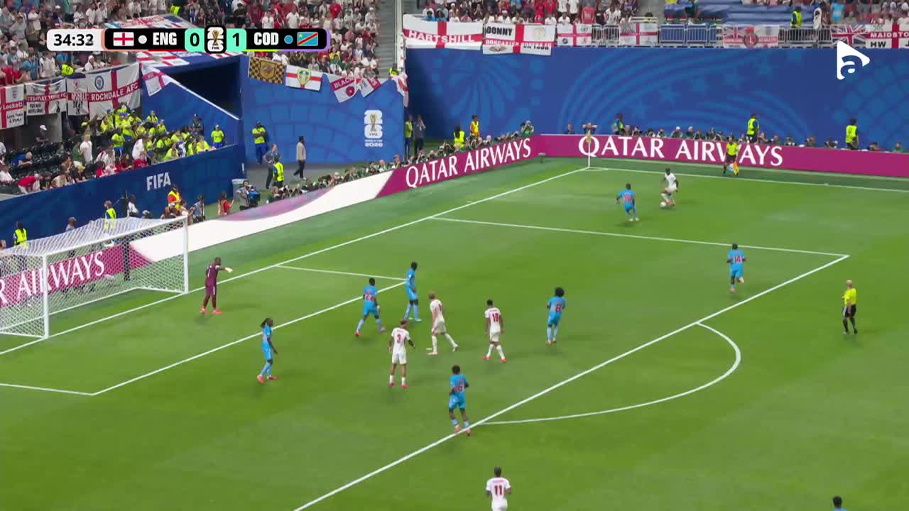 Ocazie uriașă Anglia! Rashford este blocat de pe linia porții | Anglia - RD Congo