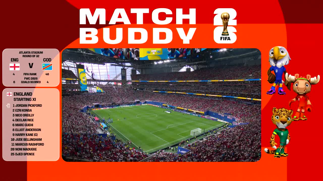 Anglia - RD Congo | Meci integral - Match Buddy