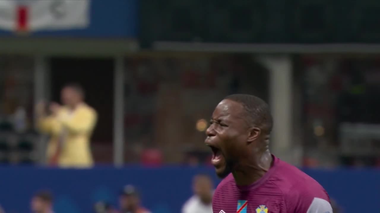 Cipenga marchează cu un șut puternic la colţul scurt (min. 7) | Anglia - RD Congo