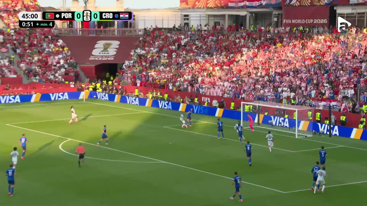 Ocazie uriașă Portugalia! Rafa Leao ratează din fața porții | Portugalia - Croația