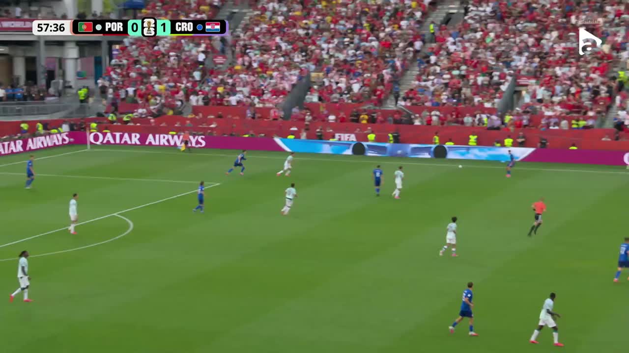 Rafa Leao, aproape de gol! Bara salvează Croația | Portugalia - Croația