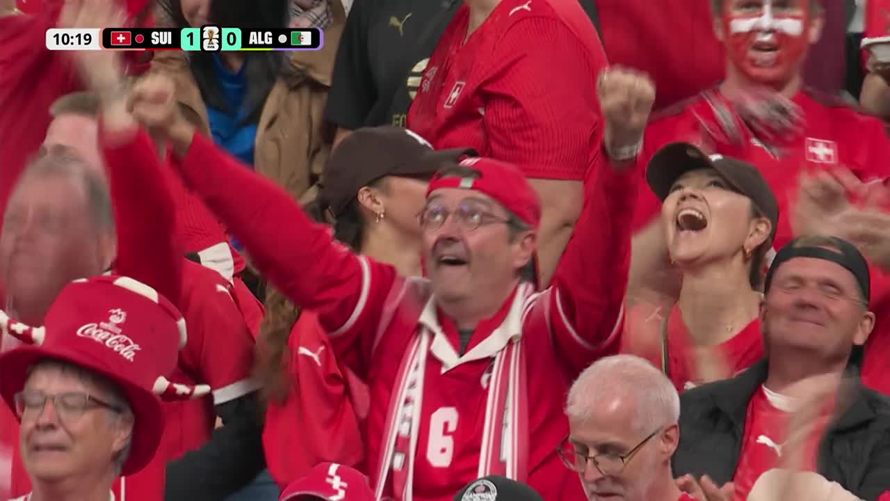 Elveția deschide scorul prin Breel Embolo (min. 11) | Elveția - Algeria