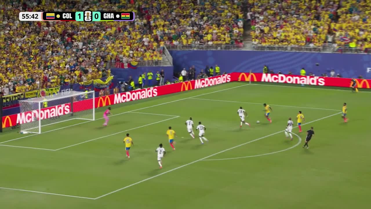 Gol anulat! Reușita lui Luis Diaz este invalidată pentru ofsaid (min. 56) | Columbia - Ghana