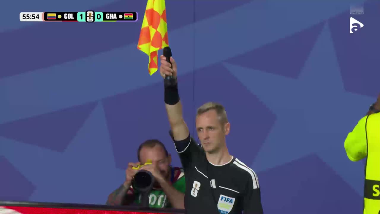 Gol anulat! Reușita lui Luis Diaz este invalidată pentru ofsaid | Columbia - Ghana