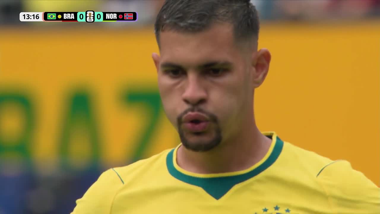 Penalty ratat! Bruno Guimaraes nu reușește să &icirc;nscrie de la 11 metri (min. 14) | Brazilia - Norvegia