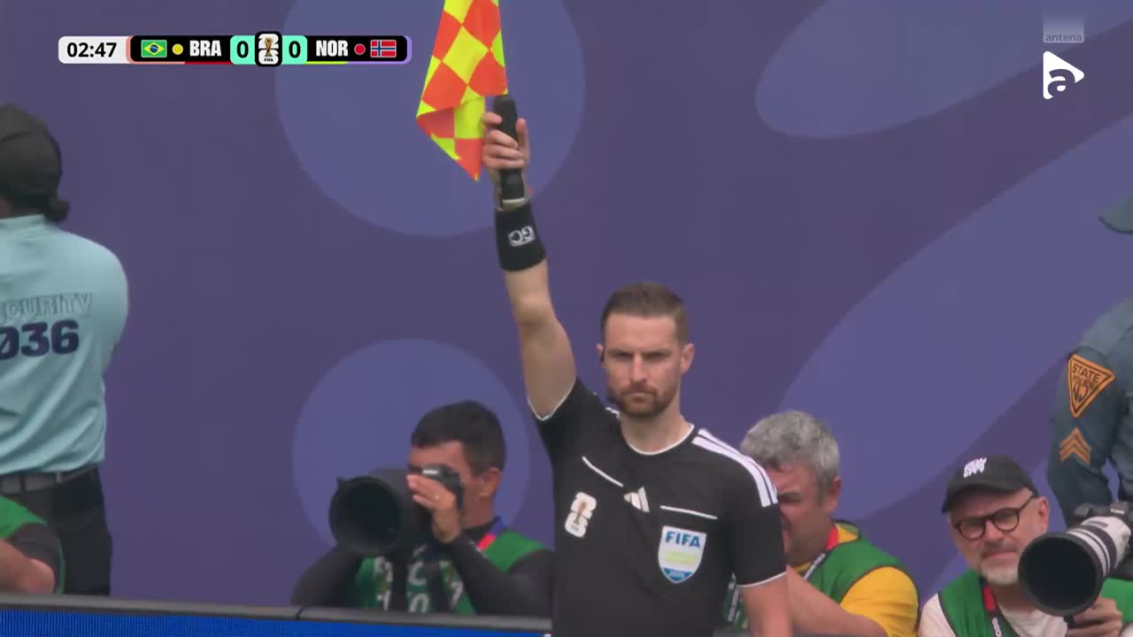Patrick Berg înscrie, dar golul este anulat pentru offside| Brazilia - Norvegia