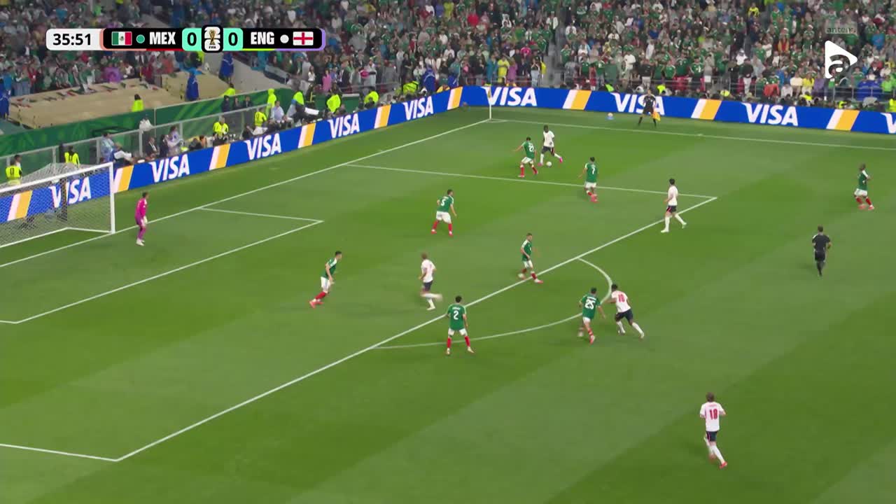 Jude Bellingham marchează cu capul după o centrare a lui Bukayo Saka | Mexic - Anglia