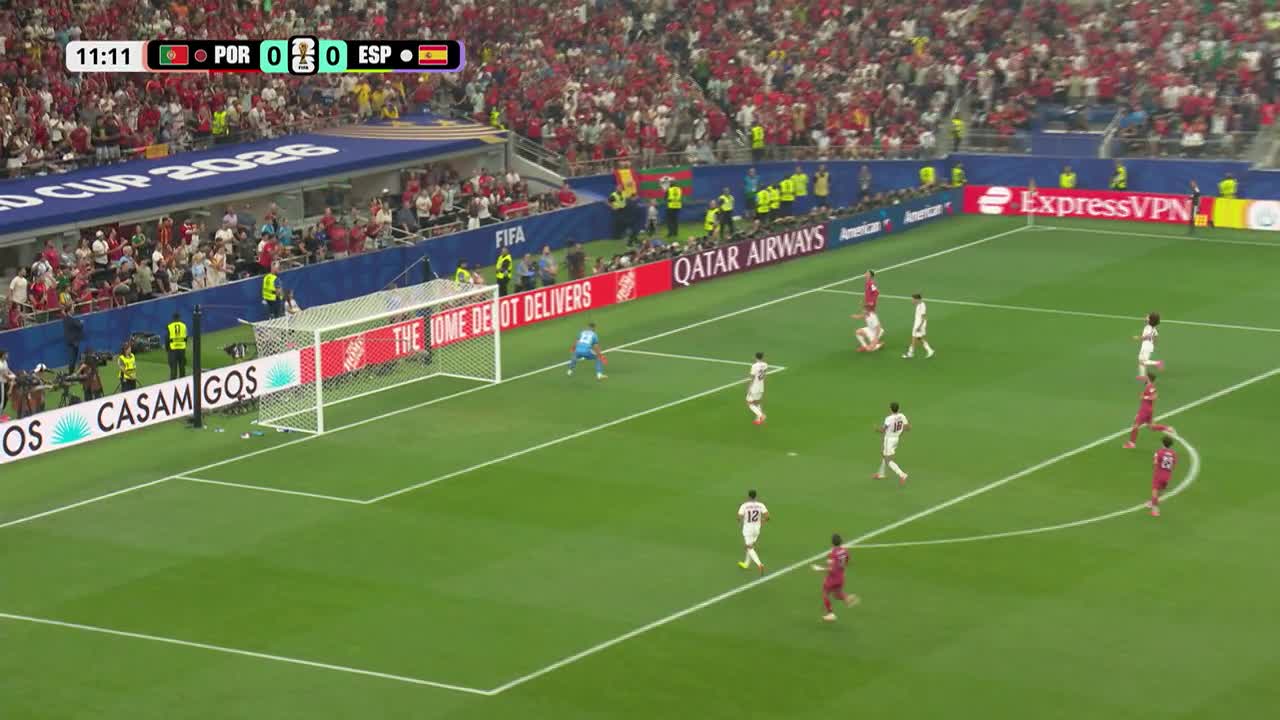 Cristiano Ronaldo a șutat puternic, dar Simon a prins | Portugalia - Spania
