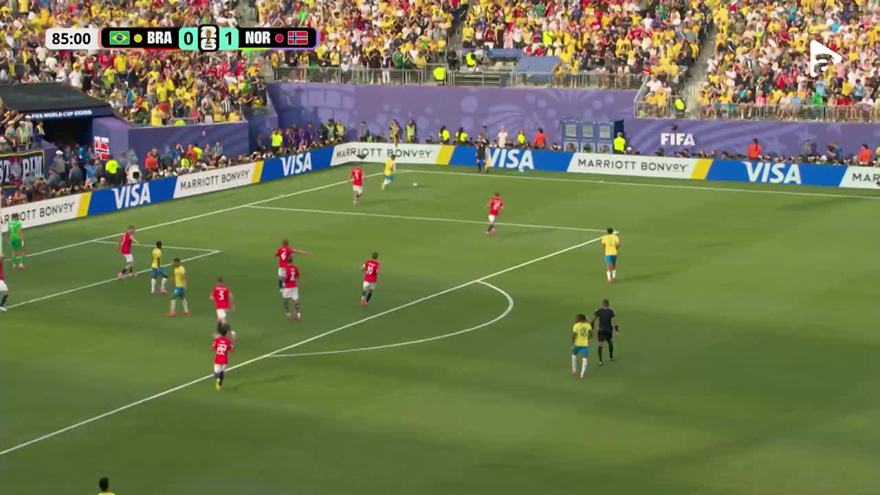 Orjan Nyland intervine salvator după devierea lui Kristoffer Ajer| Brazilia - Norvegia