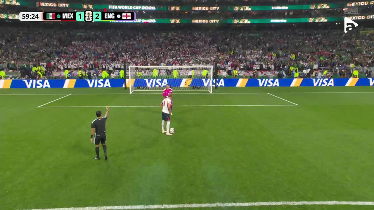 Harry Kane înscrie din penalty și întoarce din nou scorul în favoarea englezilor | Mexic - Anglia