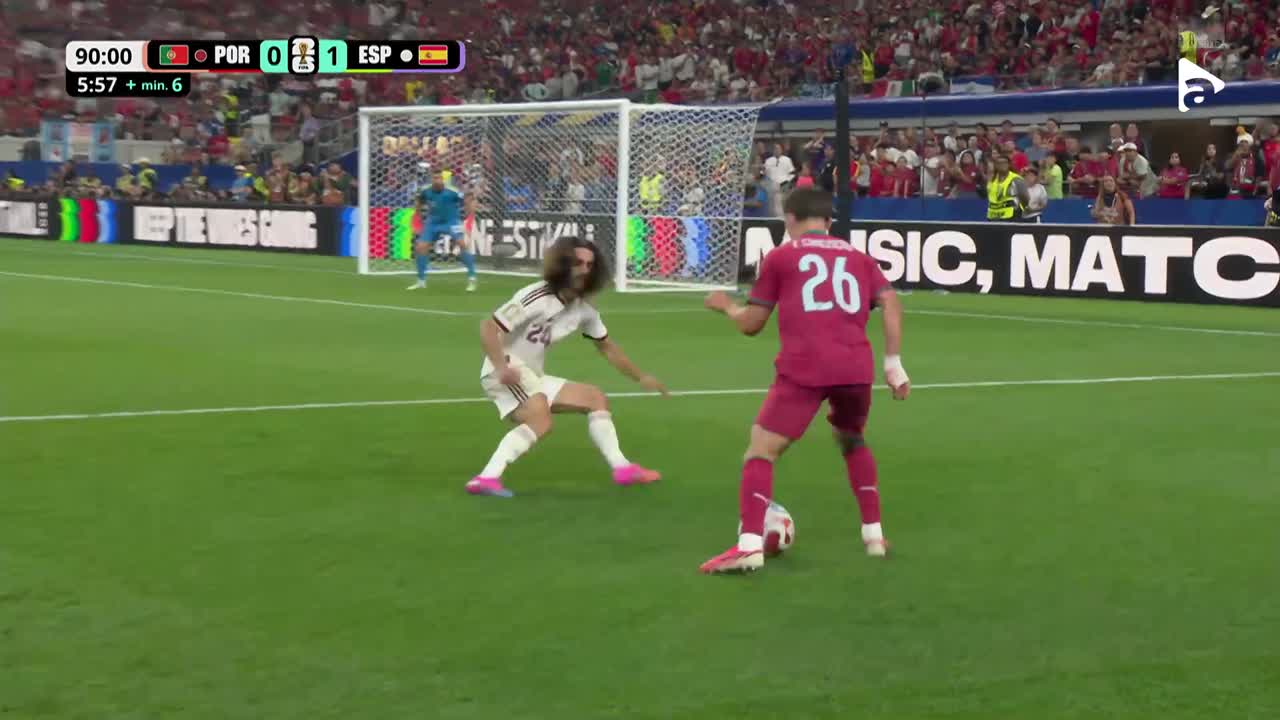 Silva reia cu capul din careu, dar fără succes | Portugalia - Spania