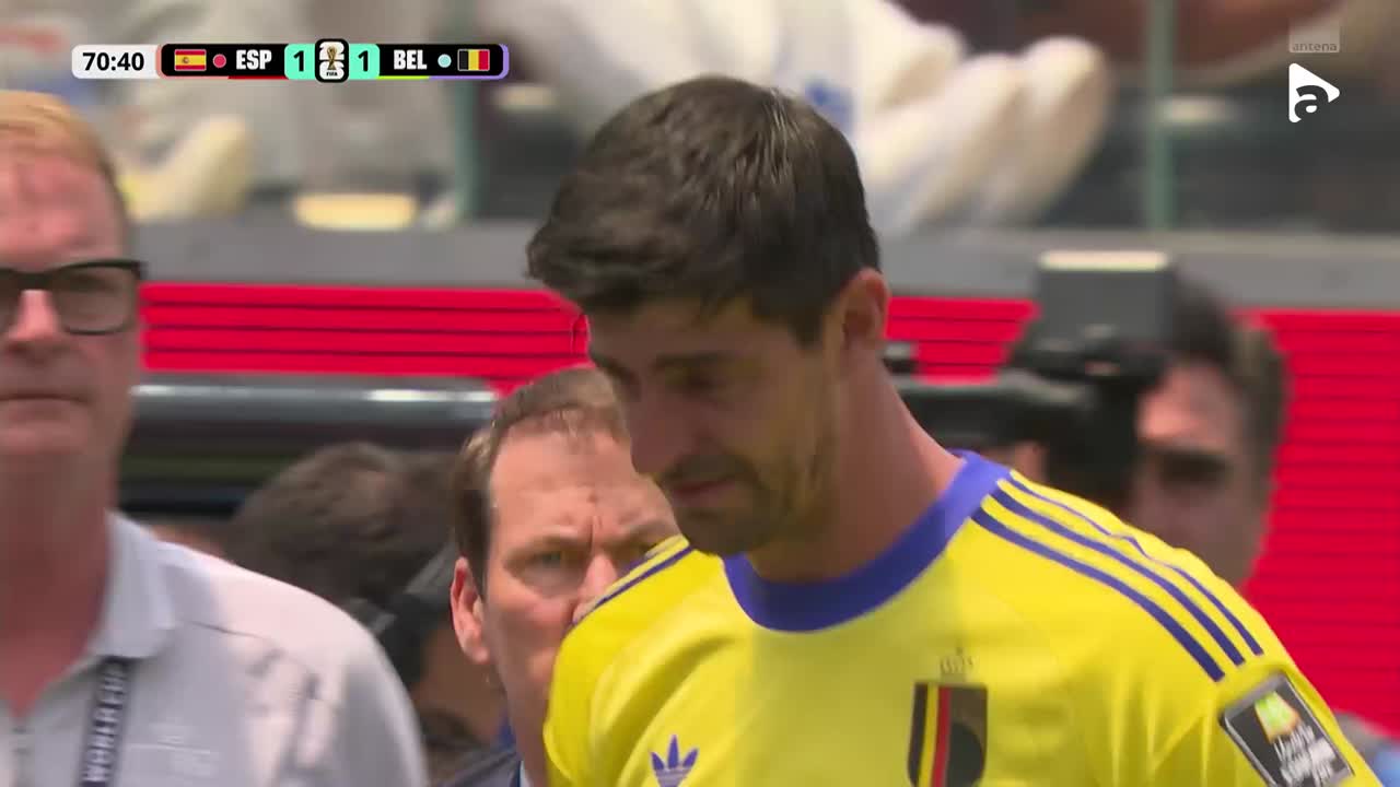 Courtois se accidentează și este înlocuit | Spania - Belgia