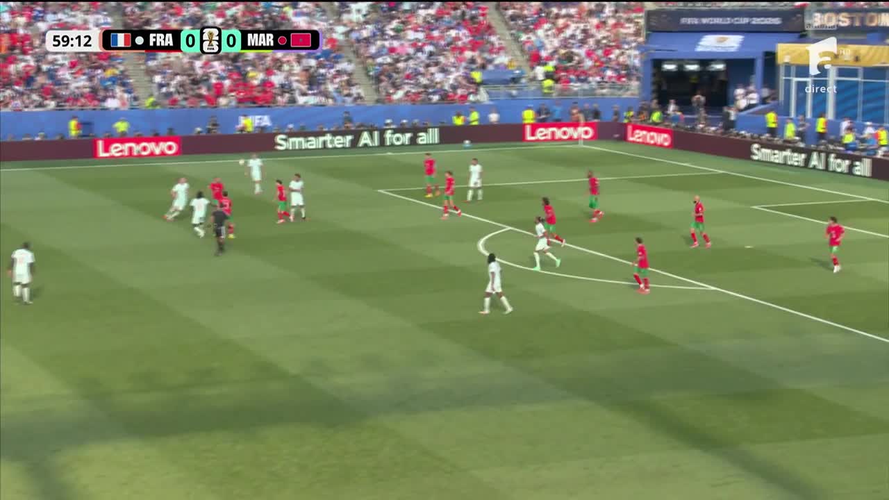 Kylian Mbappe 1-0 | Franța - Maroc