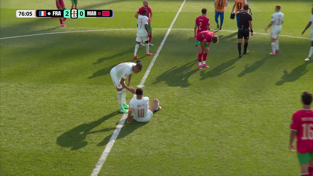 Kylian Mbappe s-a accidentat și a fost &icirc;nlocuit | Franța - Maroc
